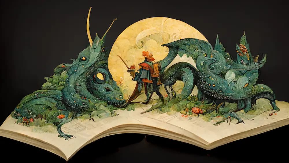 knight and dragon
