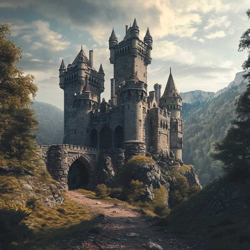 An Empty Castle Landscape