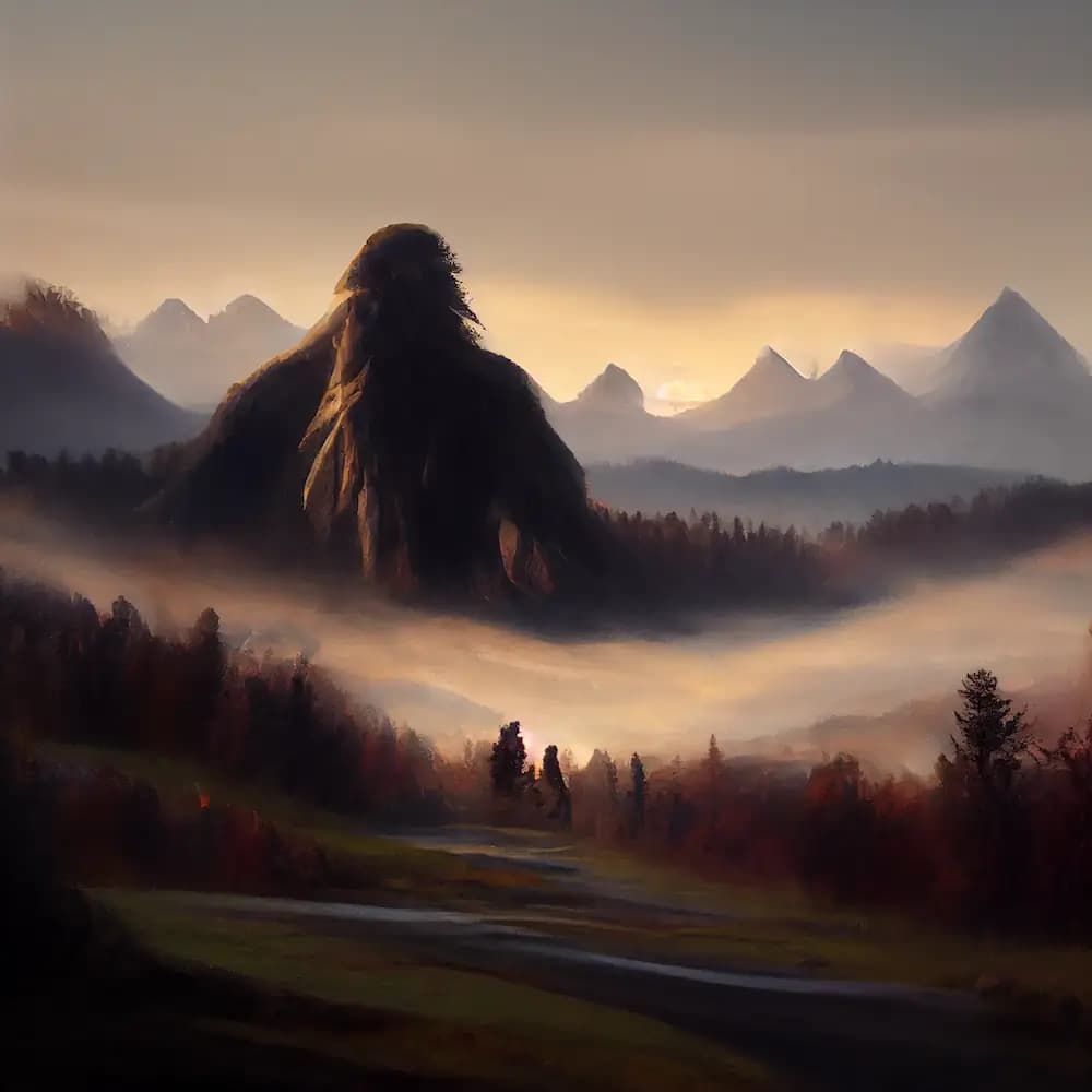 misty mountains