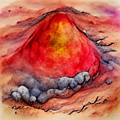 red planet volcano