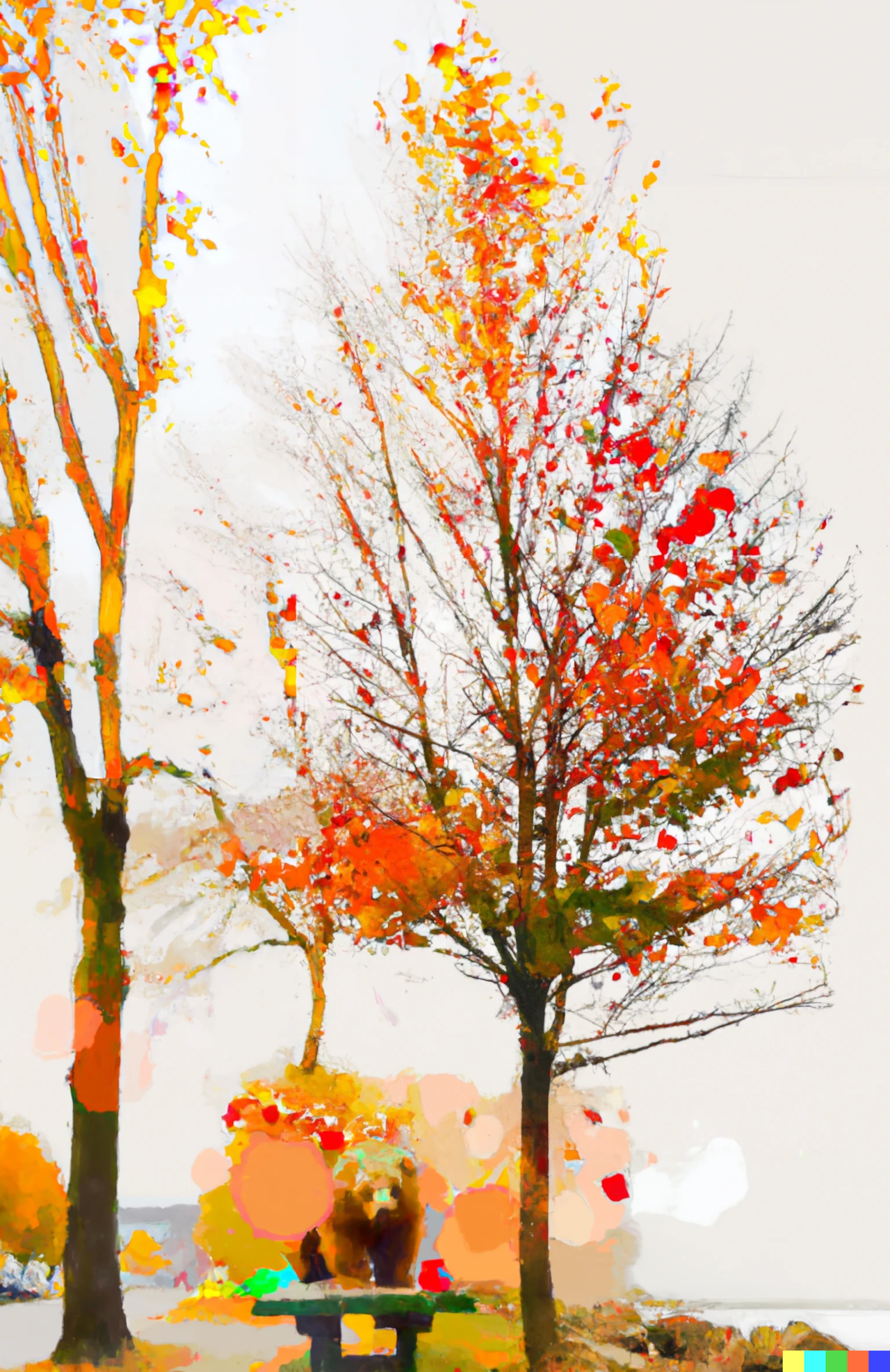 watercolor fall leaves