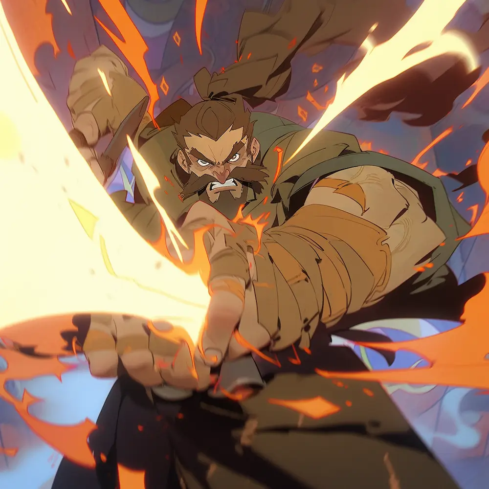 a king on the battlefield action go pro shot